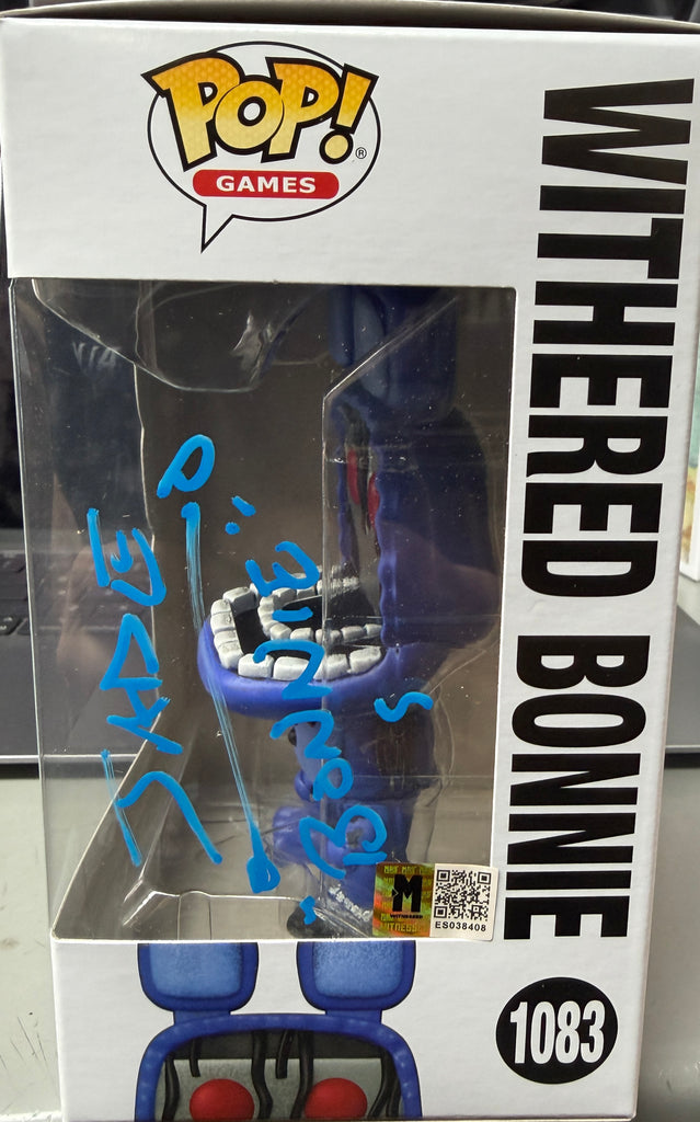 Funko Pop! Five Nights at Freddy's Withered Bonnie Signed Autographed by Jade Kindar-Martin #1083 (MSA Certified) (Styles, Colors and Quotes May Vary)