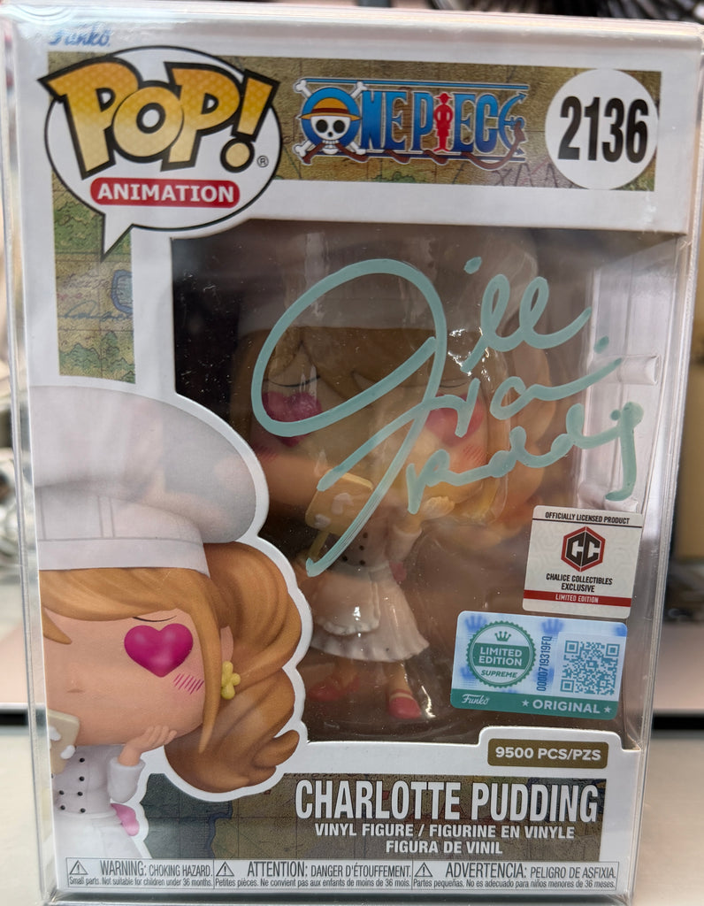 Funko Pop! One Piece Charlotte Pudding Exclusive Signed Autographed by Jill Harris #2136 (JSA Certified)