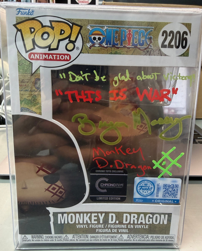 Funko Pop! One Piece Monkey D. Dragon Exclusive Signed Autographed by Bryan Massey #2206 (JSA Certified)