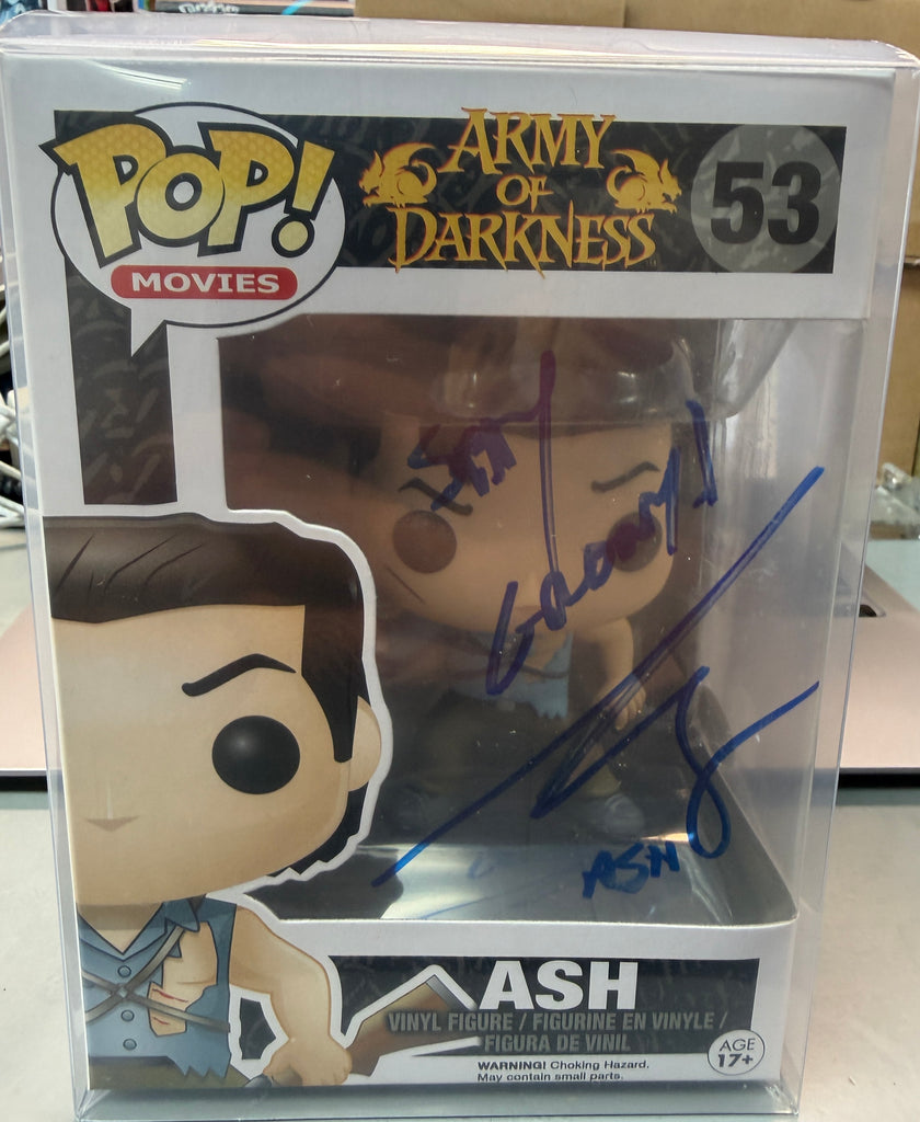 Funko Pop! Army of Darkness Ash Signed Autographed by Bruce Campbell #53 (JSA Certified)