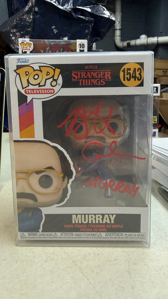 Funko Pop! Stranger Things Murray Signed Autographed by Brett Gelman (JSA Certified) #1543 