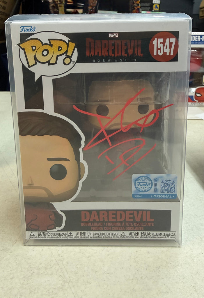 Funko Pop! Daredevil Born Again Daredevil Autographed Signed By Charlie Cox (JSA Certified) #1547 