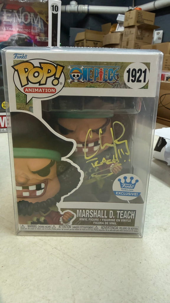 Funko Pop! One Piece Marshall D. Teach (Funko Exclusive) Autographed Signed By Chris Rager (MSA Certified) #1921 