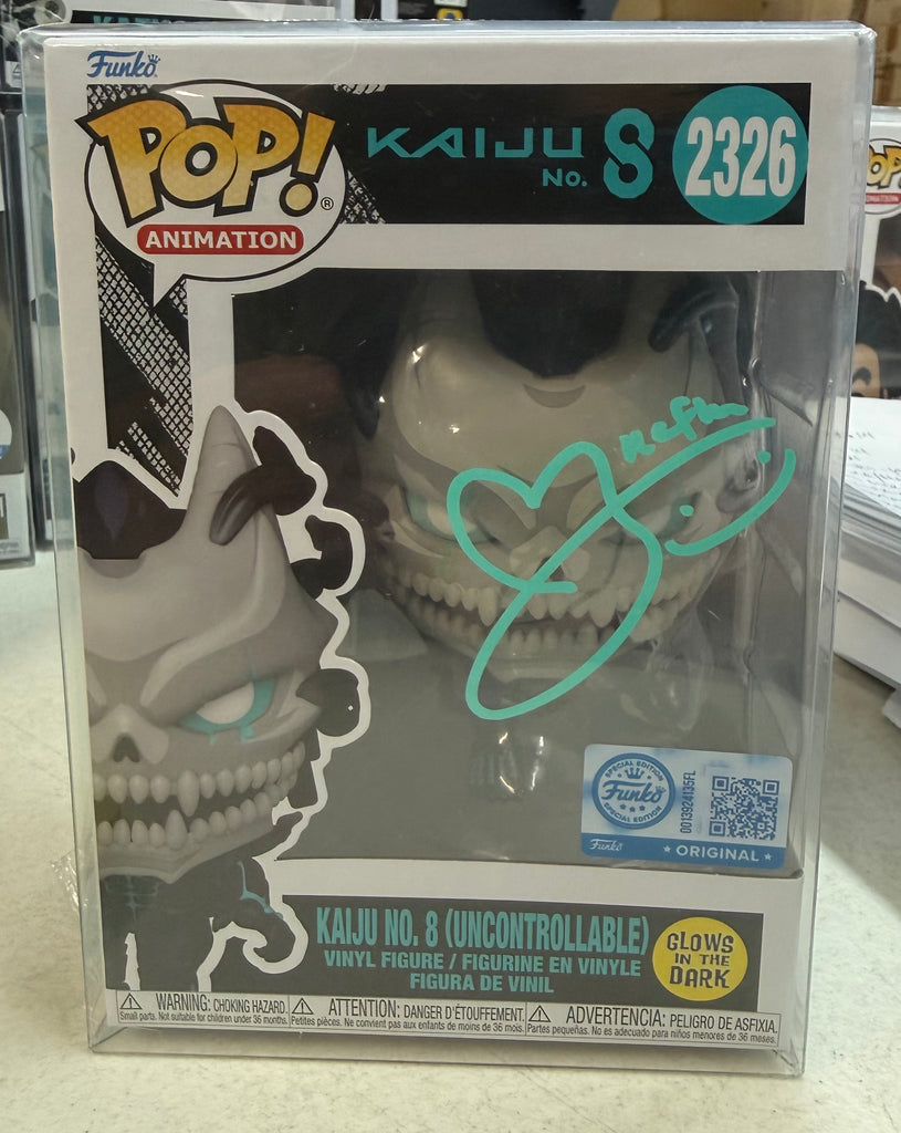 Funko Pop! Kaiju No. 8 Kaiju No. 8 (Uncontrollable) (GITD) Autographed Signed By Nazeeh Tarsha (MSA Certified) #2326