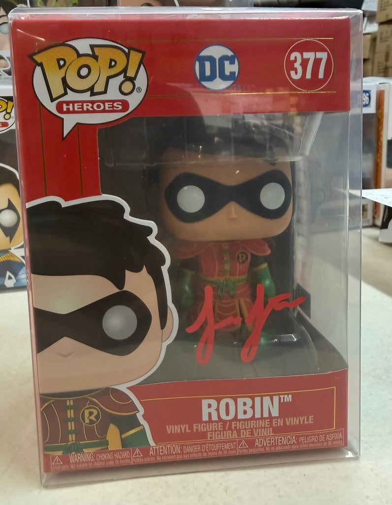 Funko Pop! DC Heroes Robin Autographed Signed By Loren (MSA Certified) #377 