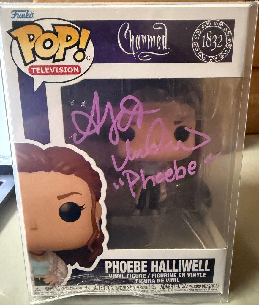Funko Pop! Charmed Phoebe Halliwell Signed Autographed by Alyssa Milano #1832 (Beckett Certified)