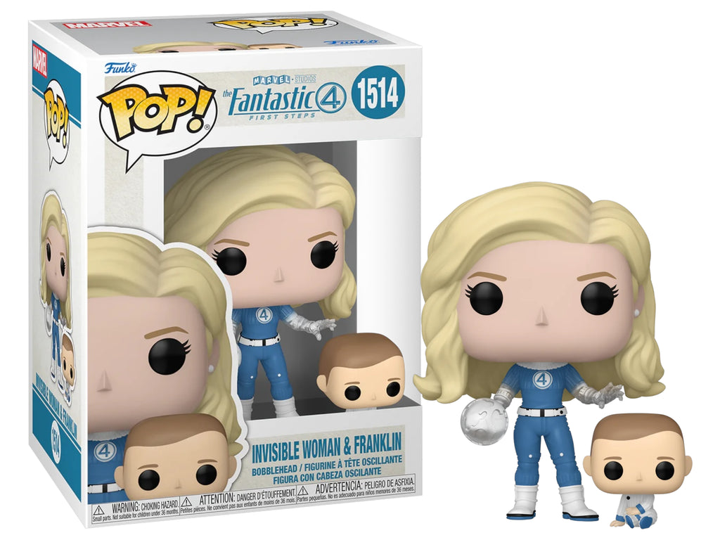 Funko Pop! The Fantastic Four First Steps Invisible Woman and Franklin #1514