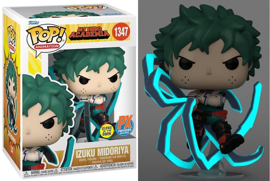 Funko Pop! My Hero Academia Izuku Midoriya (Black Whip) (Glow) Exclusive #1347