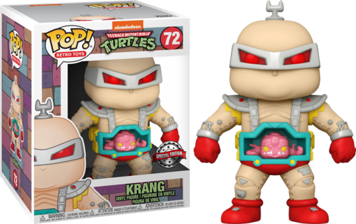 (Box Damage) Funko Pop! Nickelodeon Teenage Mutant Ninja Turtles Krang 6 Inch (Special Edition Sticker) #72