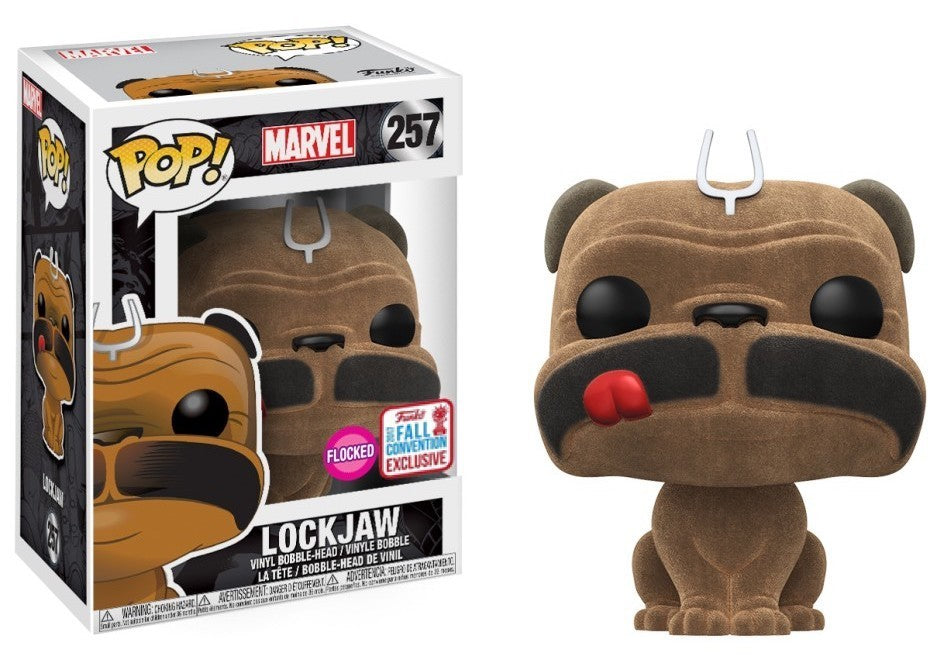 (Box Damage) Funko Pop! Marvel Lockjaw (Fall Convention Exclusive) (Flocked) #257 