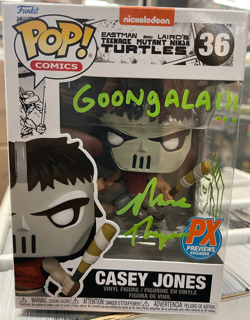 Mark Thompson Signed Autographed Casey Jones Teenage Mutant Ninja Turtles Funko Pop! #36 (JSA Certified)