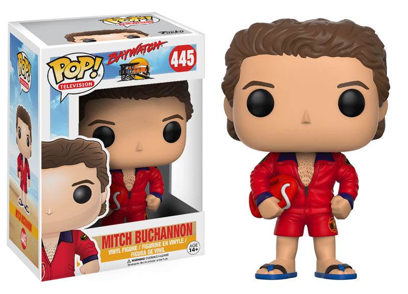 (Light Box Damage) Funko Pop! Baywatch Mitch Buchchannon #445 