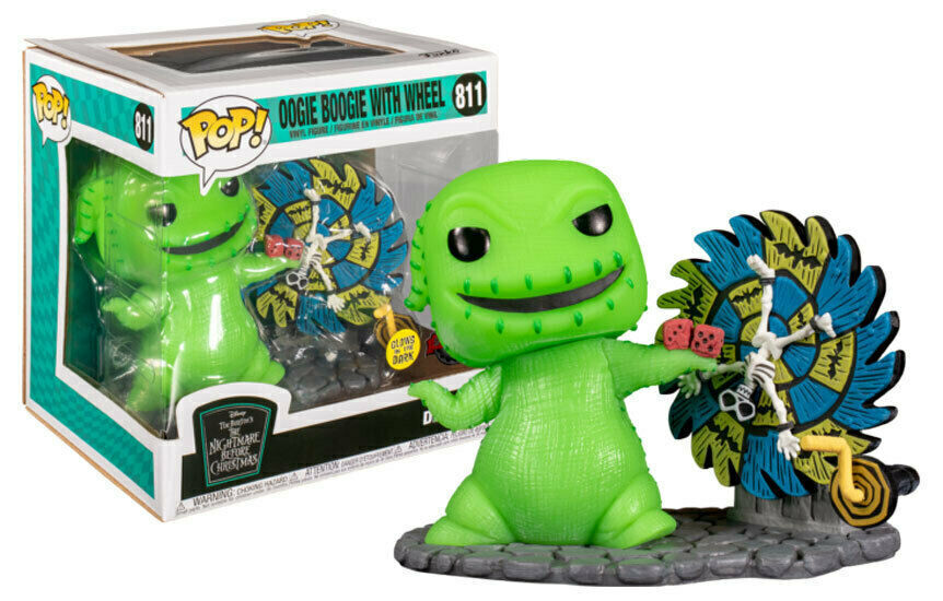 Funko Pop Deluxe The Nightmare Before Christmas Oogie Boogie with Wheel Glow In The Dark (Exclusive) #811 