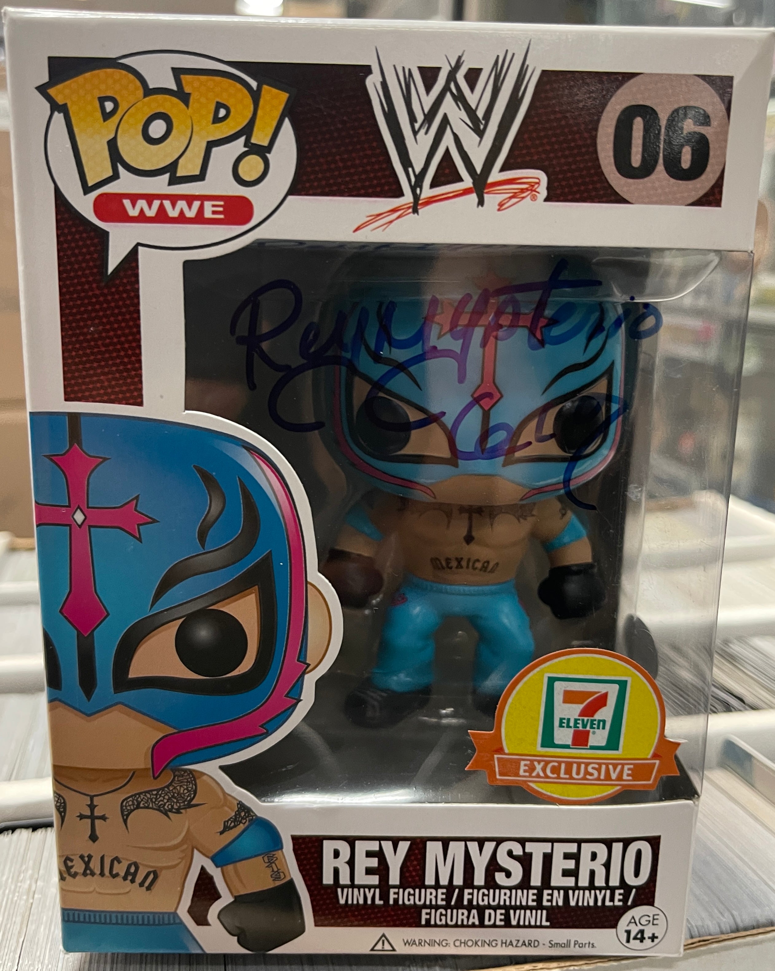 Rey Mysterio Signed Autographed Rey Mysterio Exclusive Funko Pop