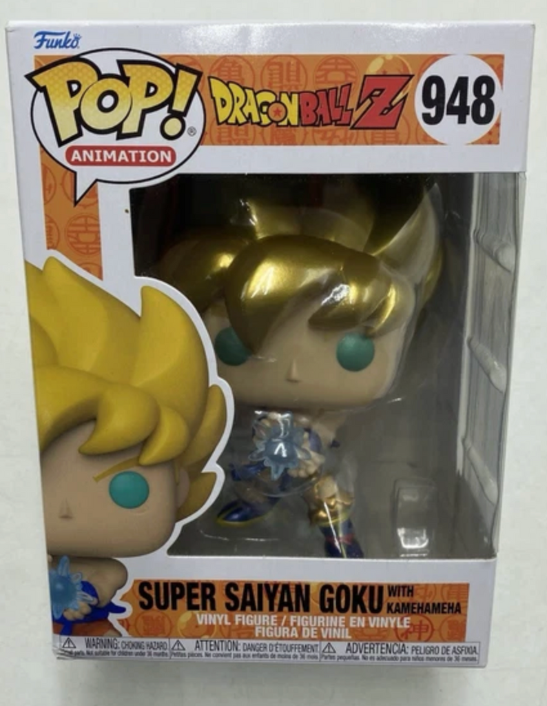 Funko Pop! Dragon Ball Z Super Saiyan Goku with Kamehameha Metallic Exclusive #948