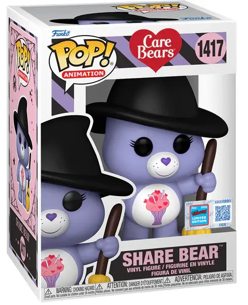 Funko Pop! Care Bears Share Bear (Official NYCC Sticker) #1417 