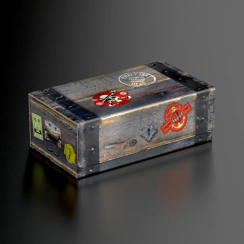 Squaroes Arkhive 800+ Collector Case: Netflix's One Piece W1 - Wooden Chest