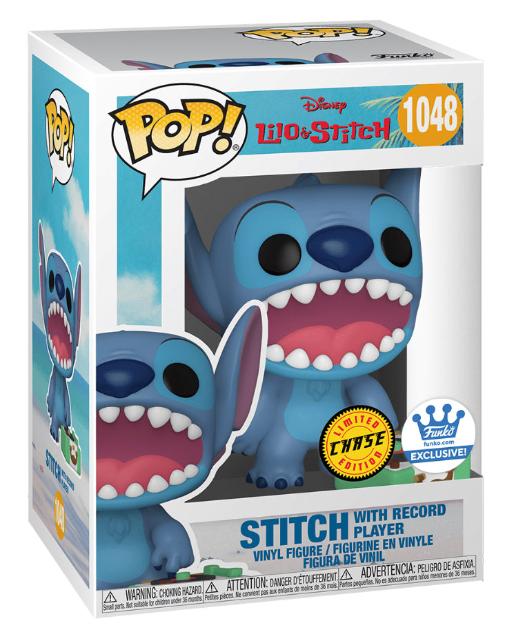 Funko Pop! Disney Lilo & Stitch Stitch with Record Player (Singing) Chase Exclusive #1048