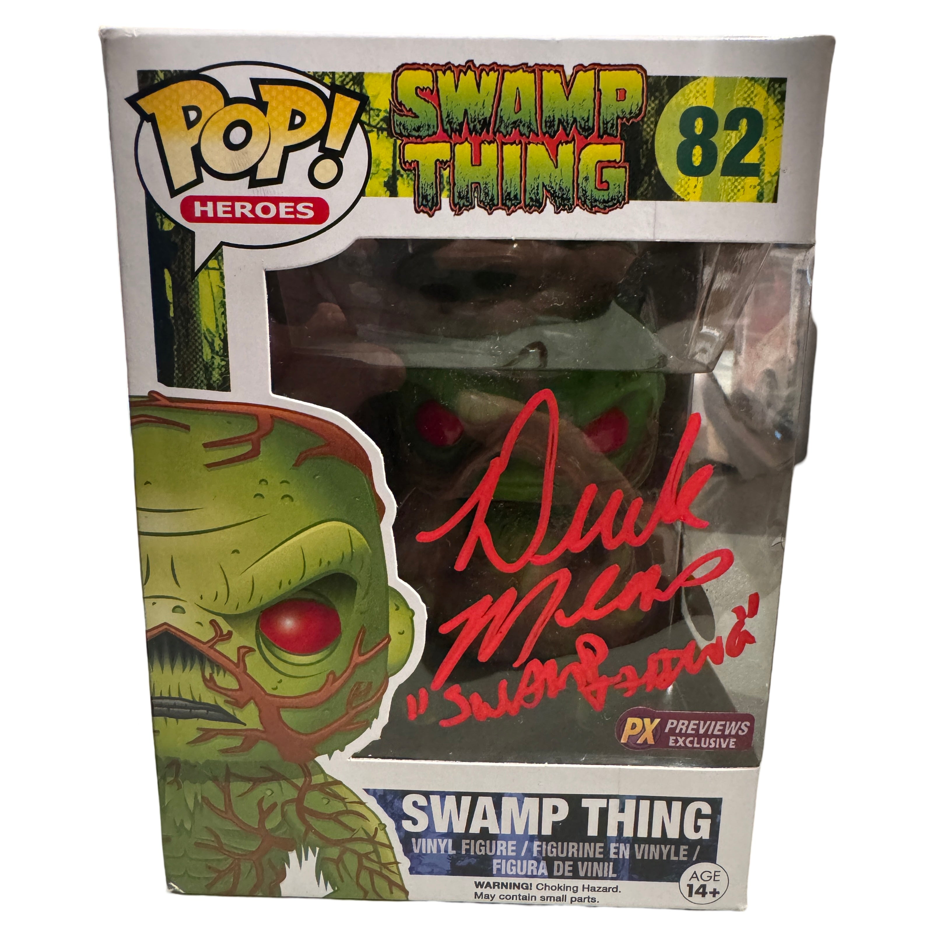 Funko Pop! Swamp Thing Signed Autographed By Derek Mears #82 (JSA