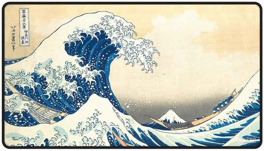 Ultra Pro: Fine Art Black-Stitched Playmat - The Great Wave Off Kanagawa