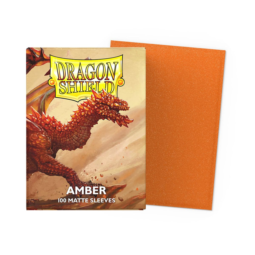 Dragon Shield Standard Size Card Sleeves 100 Count Matte Amber