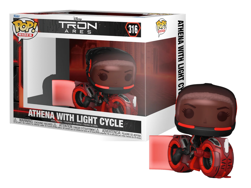 Funko Pop! Rides Tron Ares Athena with Light Cycle #316