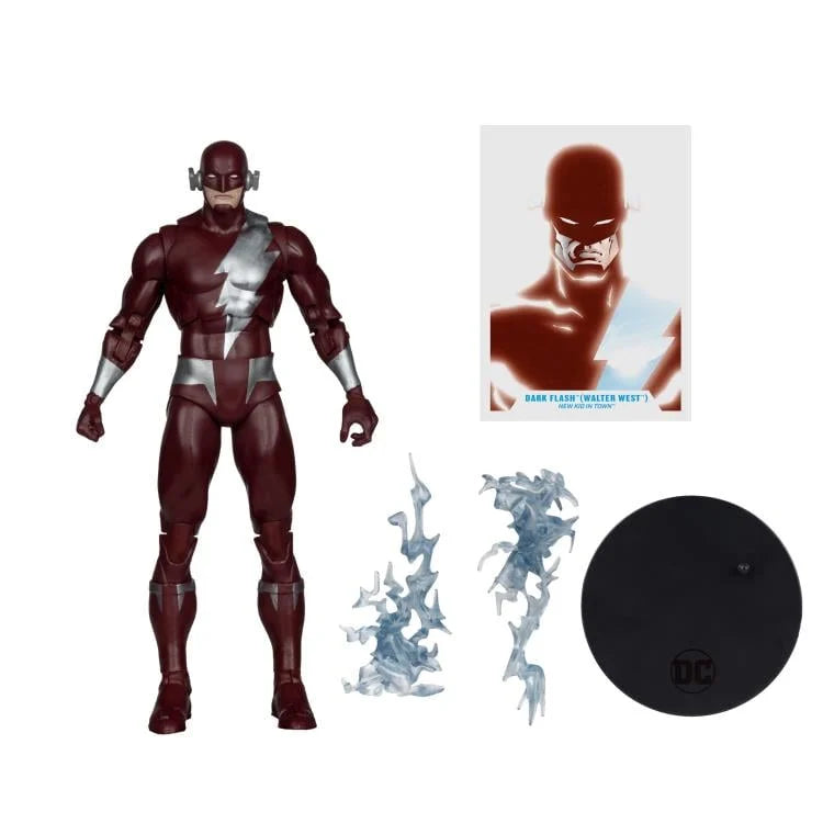 McFarlane DC Multiverse Dark Flash New Kid in Town Action figure box contents