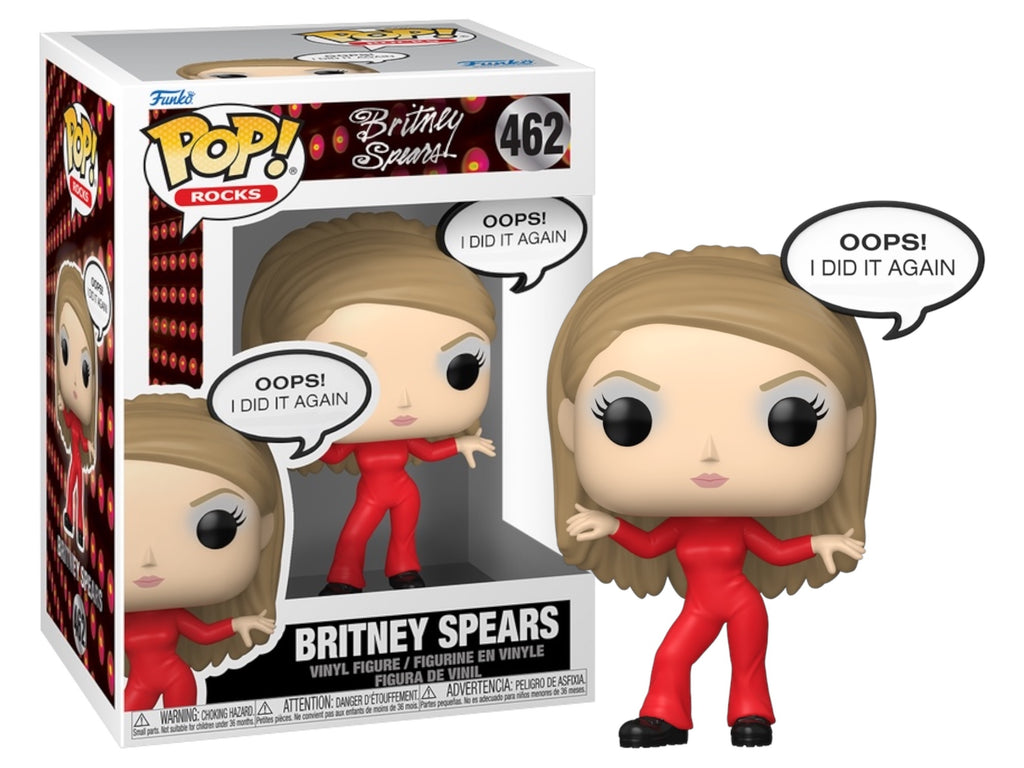 Funko Pop! Rocks Britney Spears (Oops! I Did It Again) Speech Bubble #462