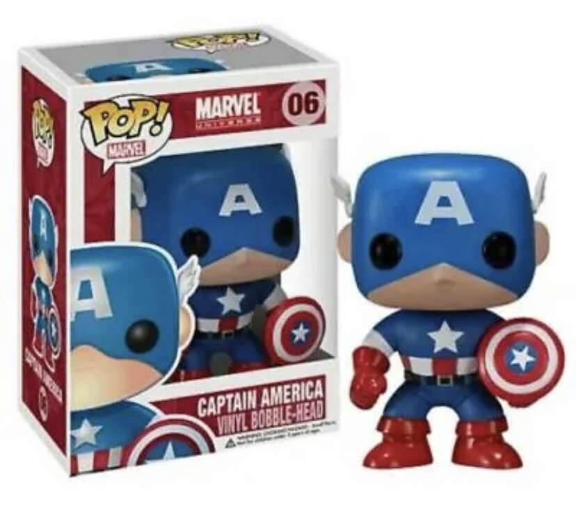Funko Pop! Marvel Captain America (Large Font/ OG Box) #06