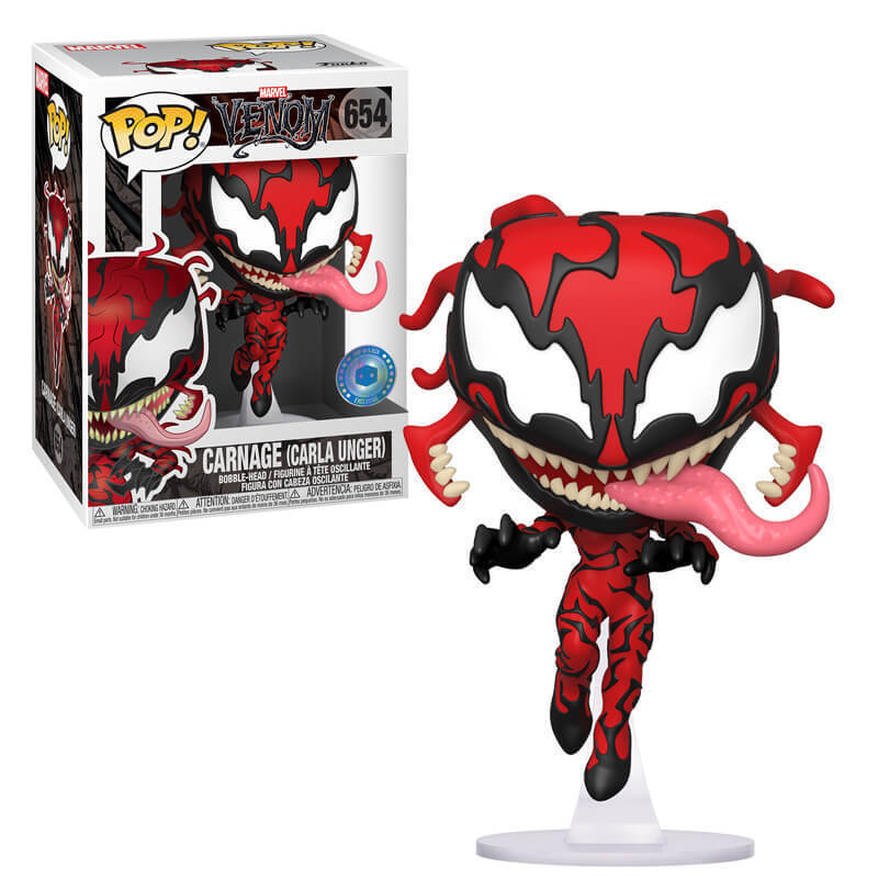 (Box Damage) Funko Pop! Marvel Venom Carnage (Carla Unger) Exclusive #654