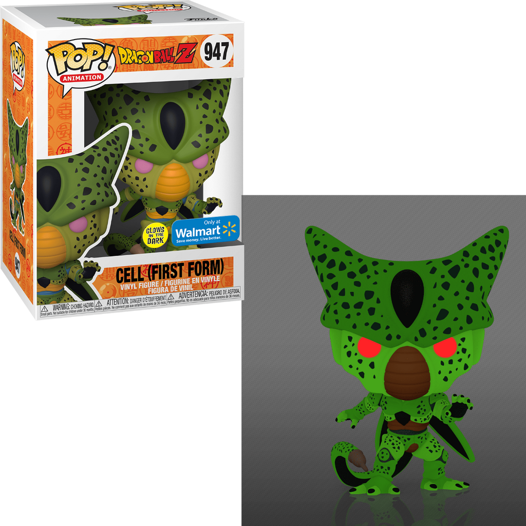 Funko Pop! Dragon Ball Z Cell (First Form) Glow Exclusive #947