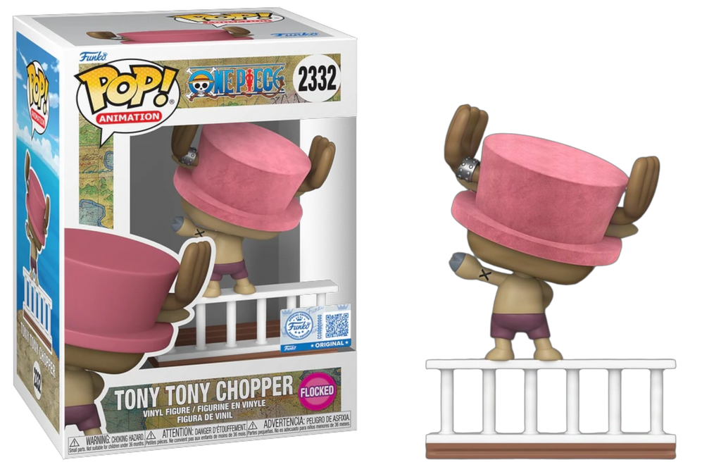 Funko Pop! One Piece Straw Hat Pirates Tony Tony Chopper Flocked Exclusive #2332