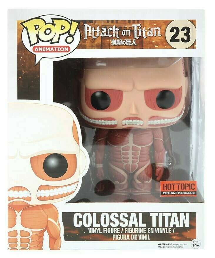 Funko Pop! Attack on Titan Colossal Titan (Prerelease Sticker) 6 Inch Exclusive #23