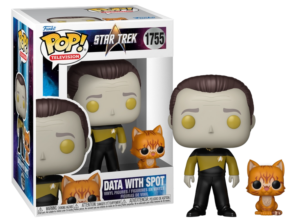 Funko Pop! Star Trek The Next Generation Data with Spot #1755