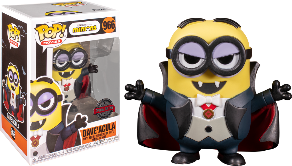 Funko Pop! Minions Dave'acula Exclusive #966