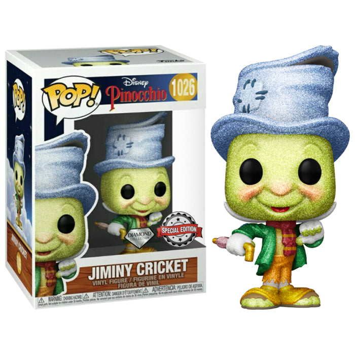 Funko Pop! Disney Pinocchio Jiminy Cricket (Street) Diamond Exclusive #1026
