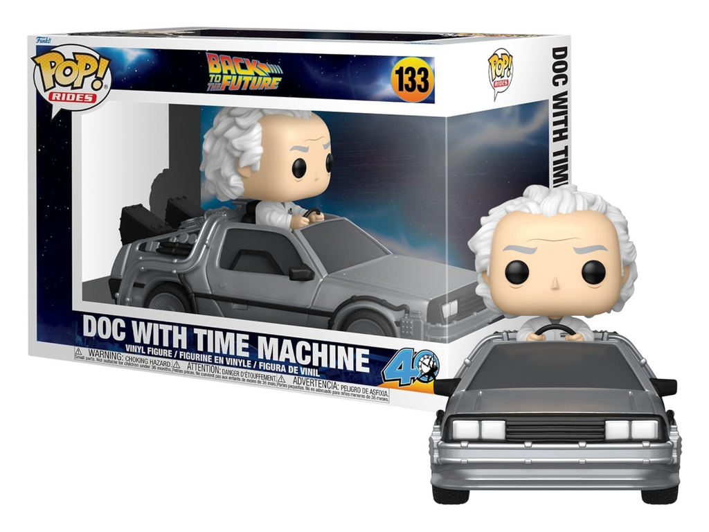 Funko Pop! Rides Back to the Future Doc with Time Machine #133