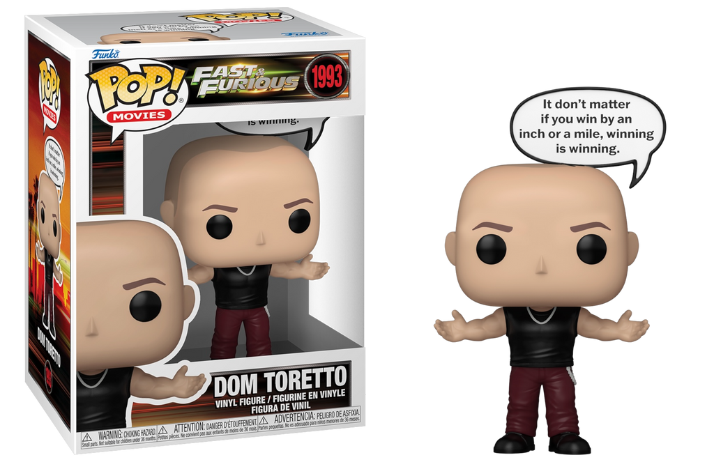 Funko Pop! Fast & Furious Dom Toretto with Speech Bubble #1993