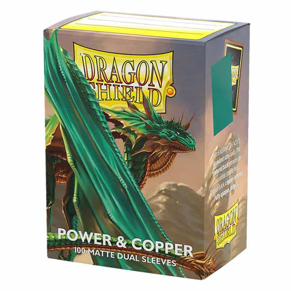 Dragon Shield Dual Matte Standard Sleeves - Power & Copper (100-Pack)