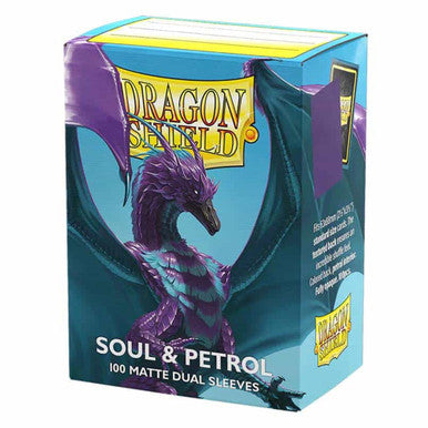 Dragon Shield Dual Matte Standard Sleeves - Soul & Petrol (100 Pack)