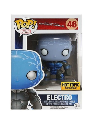 Funko Pop! Marvel The Amazing Spider-Man 2 Electro Glow Metallic Exclusive #46