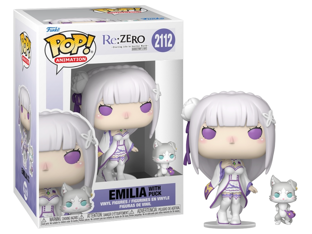 Funko Pop! Re:Zero -Starting Life in Another World Emilia with Puck #2112