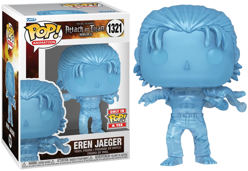 (Box Damage) Funko Pop! Attack on Titan Eren Jaeger (Open Shirt/Transparent) #1321