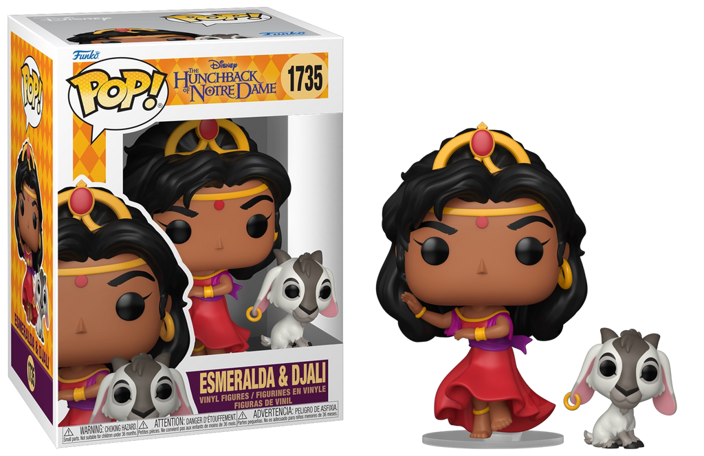 Funko Pop! The Hunchback of Notre Dame Esmeralda and Djali #1735