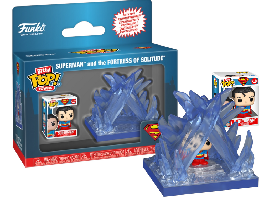 Funko Bitty Pop! Towns DC Superman and the Fortress of Solitude