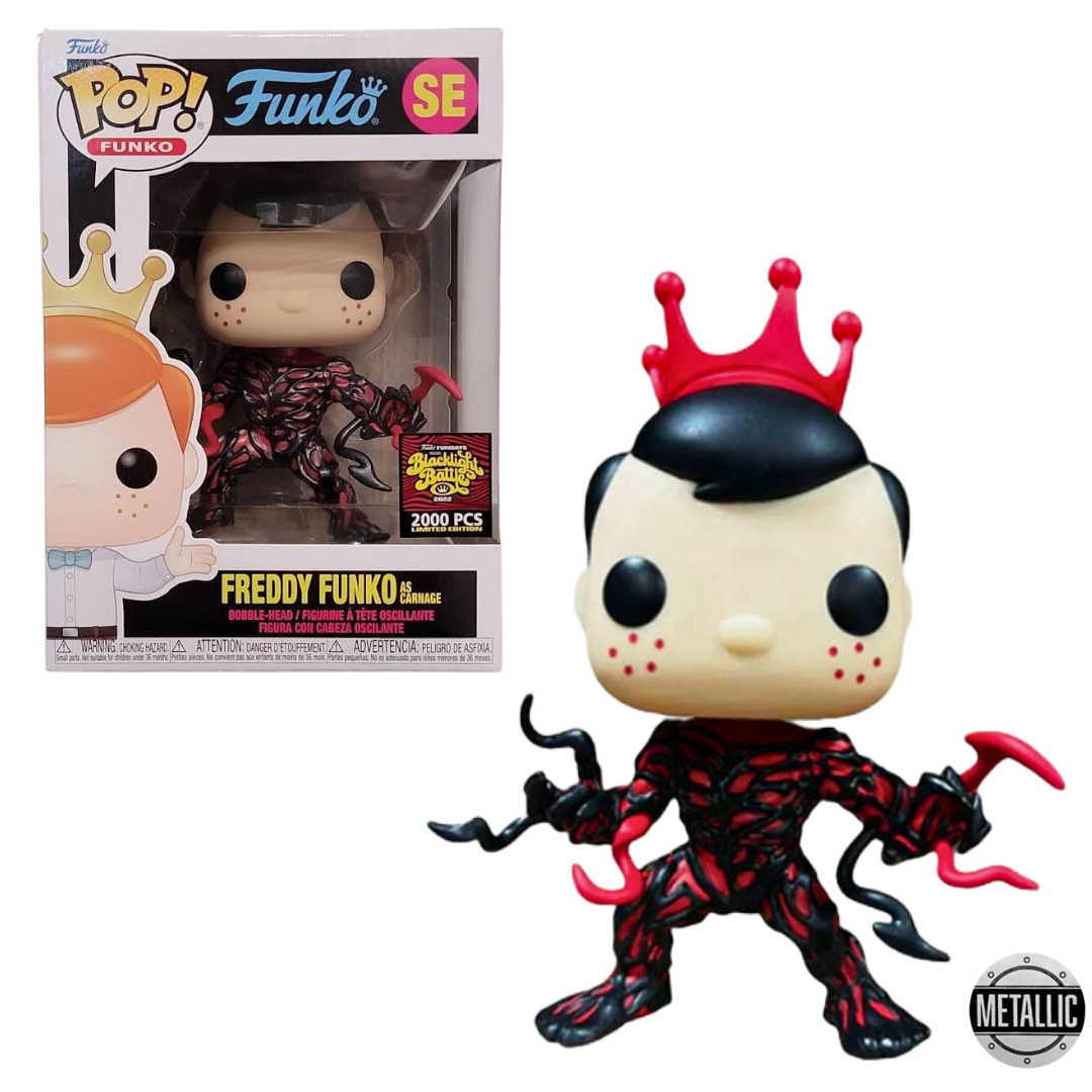 Freddy Funko as Carnage Metallic Blacklight Battle Fundays Exclusive Funko Pop! (2000 PCS)