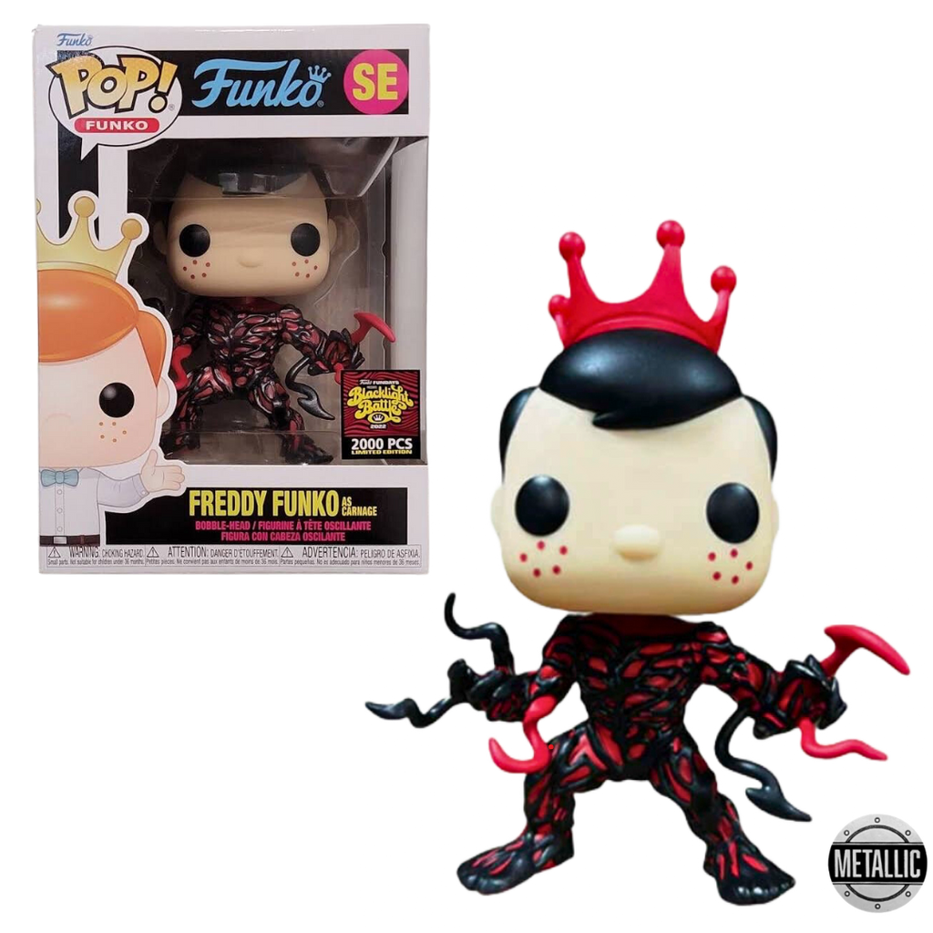 Freddy Funko as Carnage Metallic Blacklight Battle Fundays Exclusive Funko Pop! (2000 PCS)