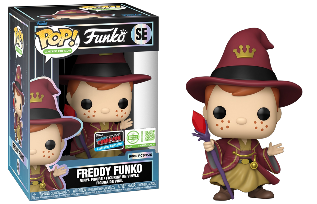 Funko Pop! Freddy Funko as Wizard NYCC (Official Sticker) Exclusive (5000 Pcs)