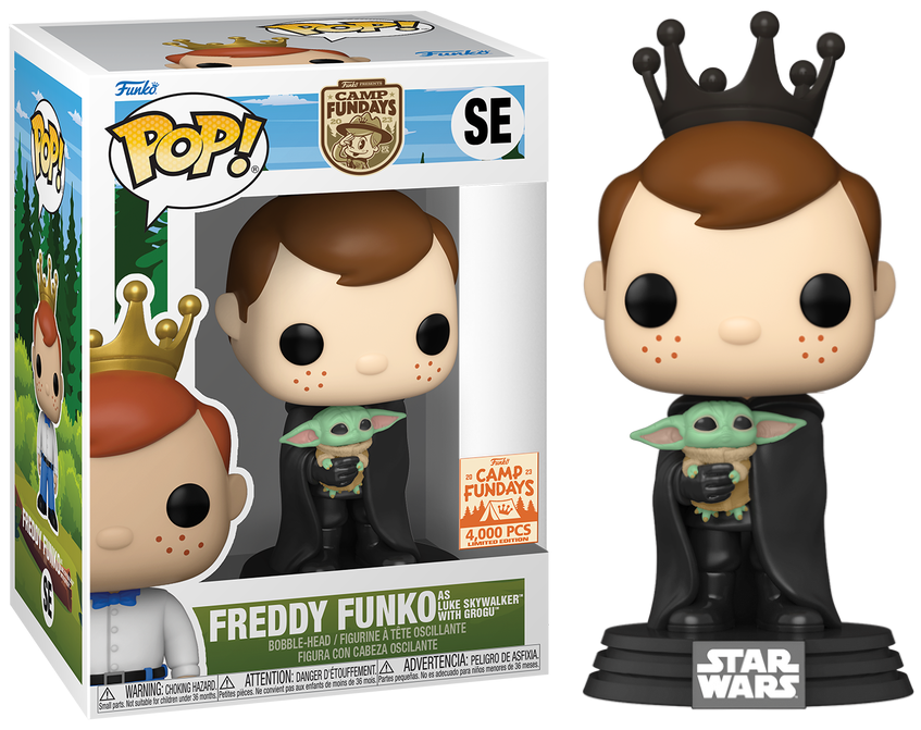 Funko Pop! Camp Fundays Freddy Funko as Luke Skywalker with Grogu Exclusive (4000 Pcs)