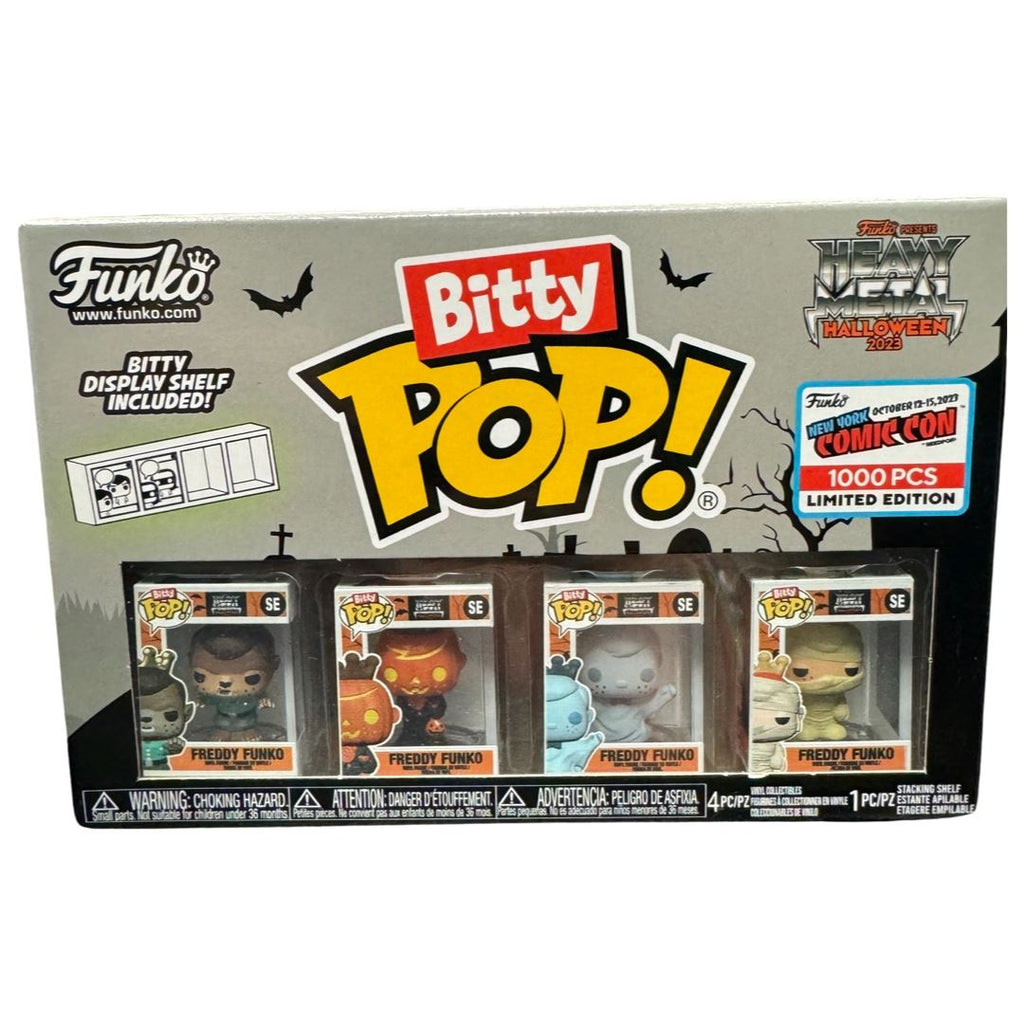 Funko Bitty Pop! Freddy Funko Heavy Metal Halloween 2023 New York Comic Con (Official Sticker) Exclusive (1000 PCS)